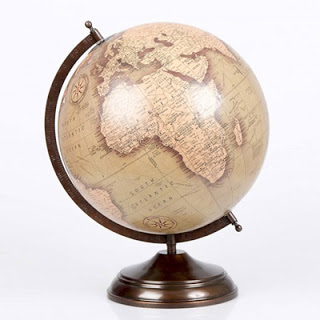 globo terraqueo vintage