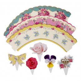 Decoración Cupcakes Flores