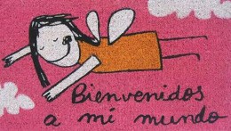 Felpudo Bienvenidos a Mi Mundo
