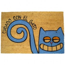 Felpudo Cuidado con el Gato