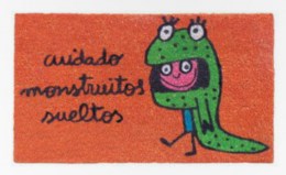 Felpudo Naranja Monstruitos