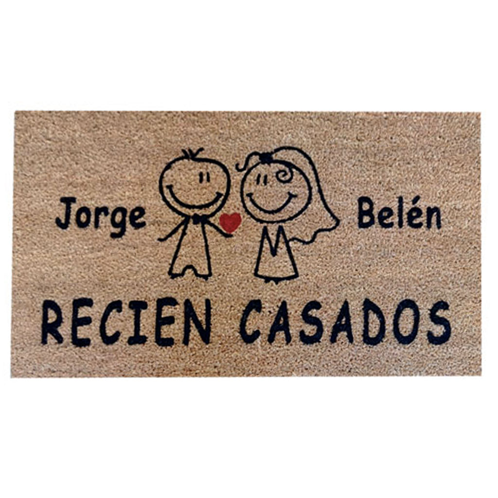 Felpudo Recien Casados Personalizado