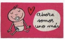 Felpudo Somos Uno Más Rosa