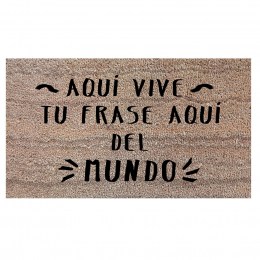 Felpudo Aquí Vive Personalizado