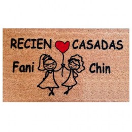 Felpudo Recien Casados Personalizado