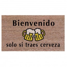 felpudo bienevenido si traer cervezas