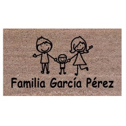 Felpudo Familia Personalizado