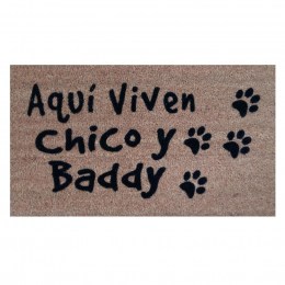 Felpudo de fibra de coco, personalizado con el nombre de tu perro