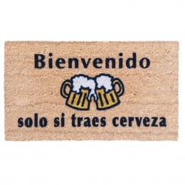 felpudo bienevenido si traer cervezas