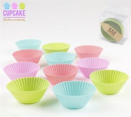 Jgo. 12 Moldes Cupcakes Silicona