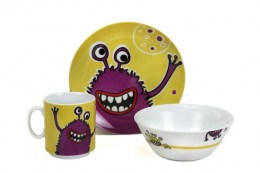 Jgo.3Pzs Porcelana Aliens Amarillo