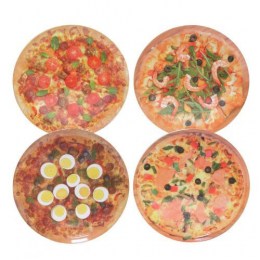 Juego 4 Platos Pizza