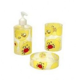 Juego Baño Acrílico Mariquitas
