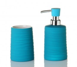 Juego Baño Rubber Azul