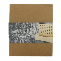 4 en Línea en Madera de Bambú
