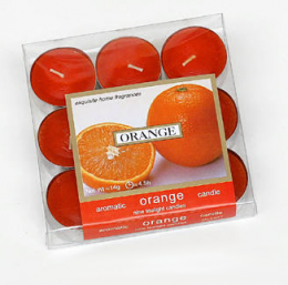 Pack 9 Velas de Té Naranja