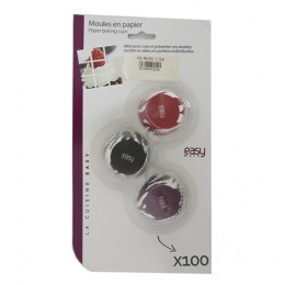Paquete 100 Moldes Mini Cupcakes