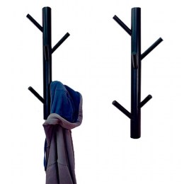 Percha Pared Negra Madera