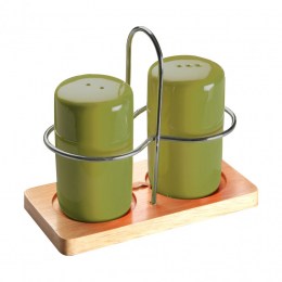 Juego Sal y Pimienta Bambú Verde