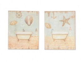 Set 2 Cuadros Baño
