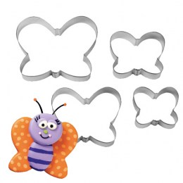 Set 4 Cortadores Mariposas