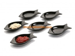 Set 6 Salseras Negras
