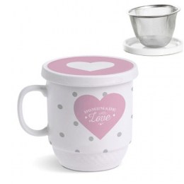 Taza Infusión Filtro Corazón