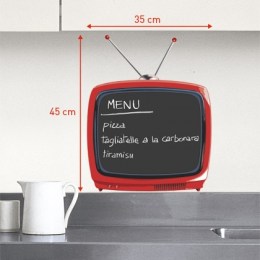 Vinilo Pizarra Televisión Retro