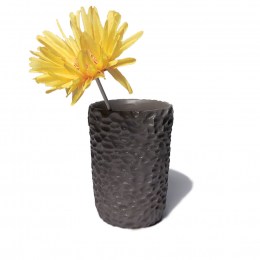 Vaso Gotelé Decoración Gris