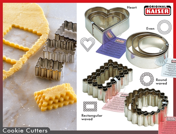 Cortadores de Pasta / Fondant : Set 3 Cortadores Rectangular