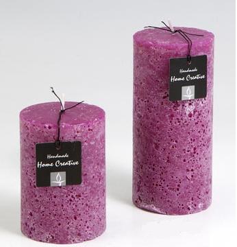 Velas y Flores : Vela Morada 7X15 cm